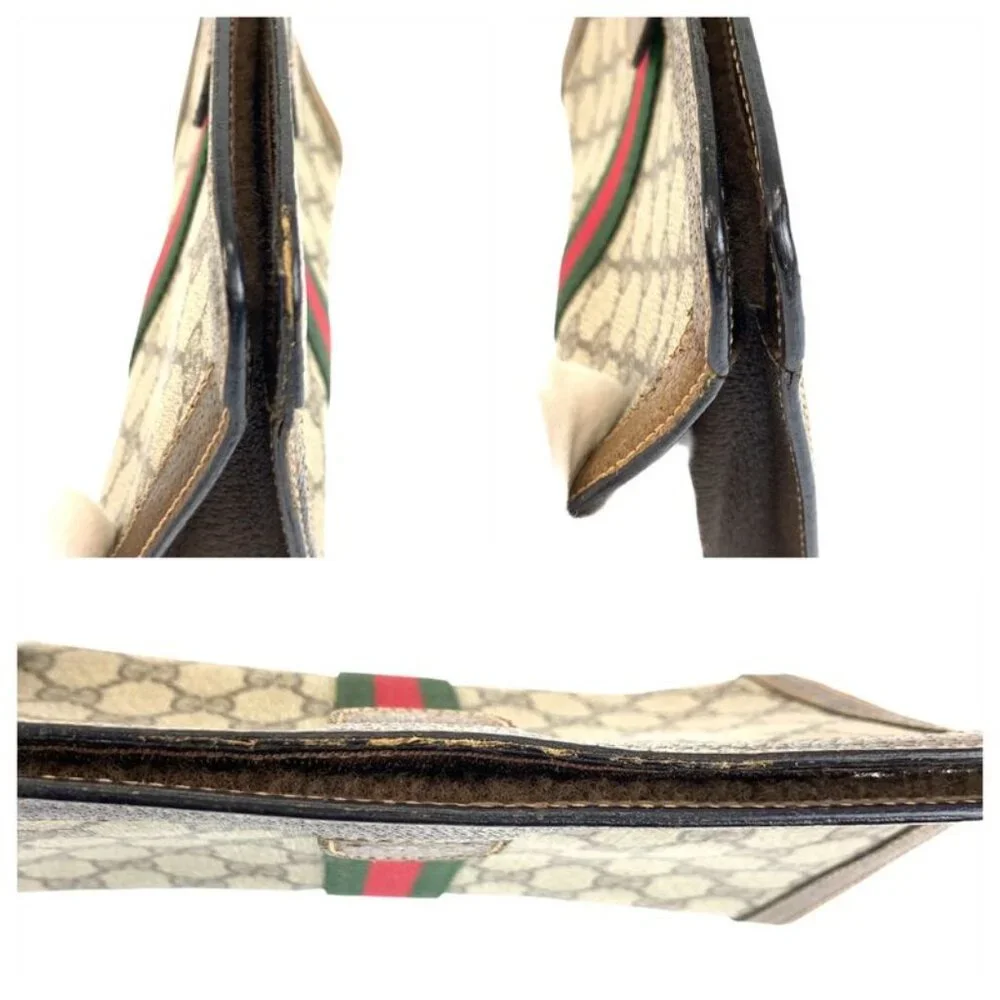 Gucci Vintage Sherry Clutch Beige Brown - Picture 6 of 9